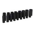 Urrea 3/8" Drive Deep Impact Socket Set, Metric, 17 pcs 72216